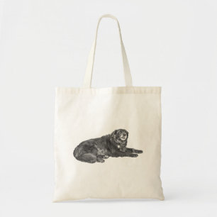 Tote Bag Fourre-tout d'automne avec Manga Dot Dog Design