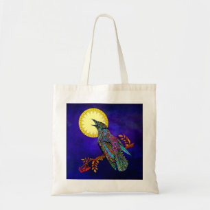 Tote Bag Fourre-tout de corneille électrique