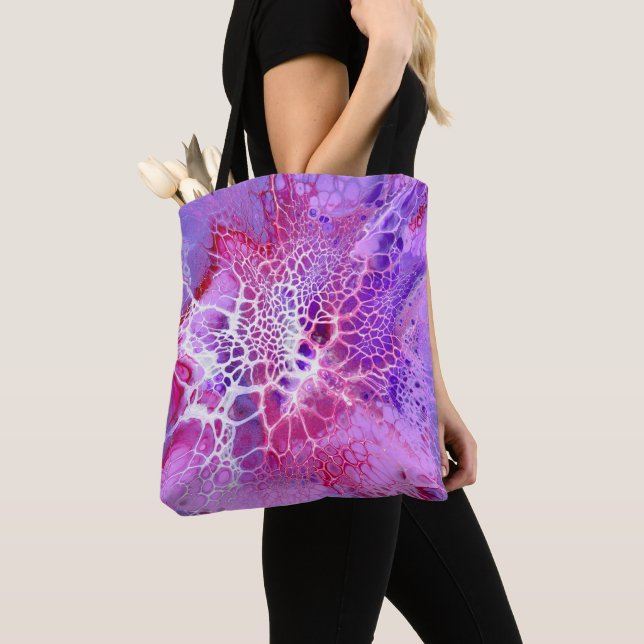 Tote Bag Fourre-tout de démarrage rose (De près)