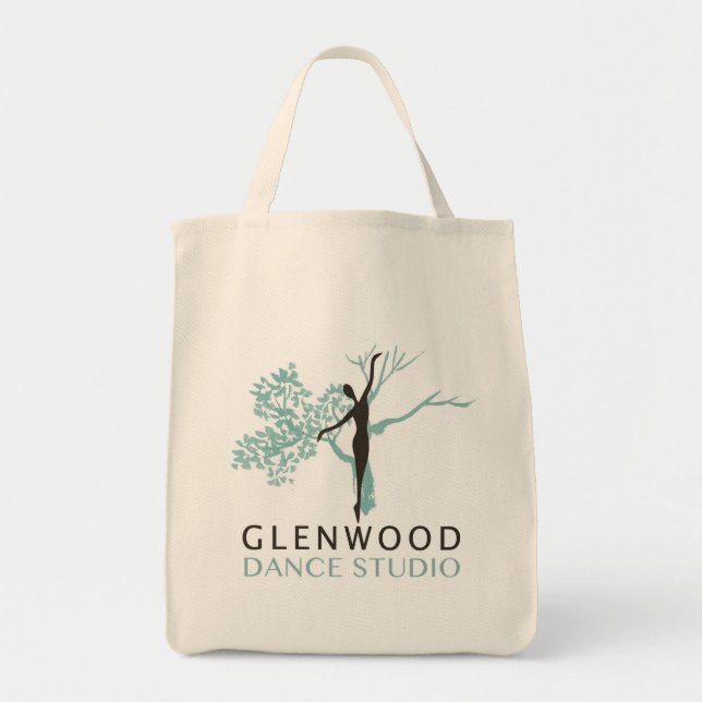 Tote Bag Fourre-tout de l'alimentation (logo noir) (Devant)