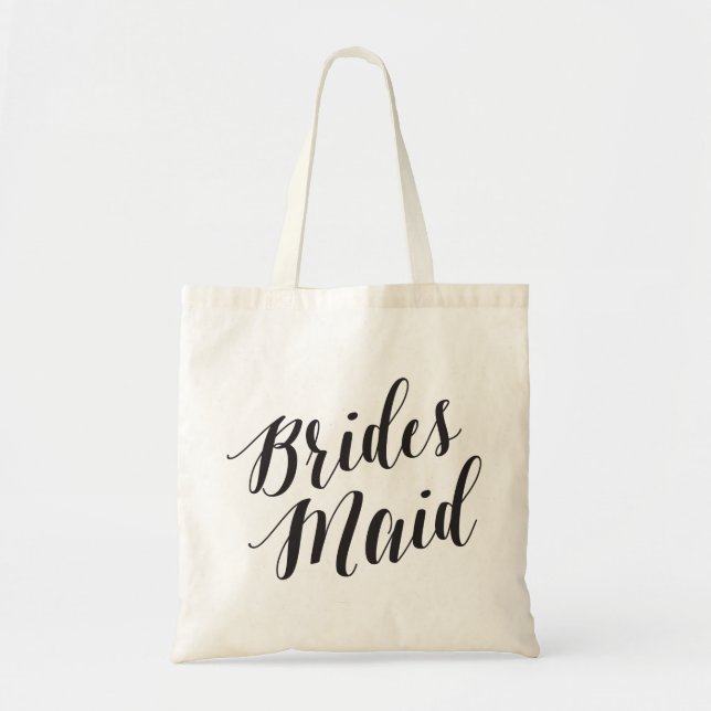 Tote Bag Fourre-tout de script | Bridesmaid (Devant)
