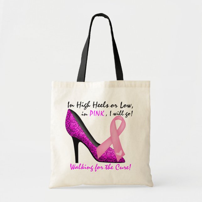 Tote Bag Fourre-tout de sensibilisation au cancer par SRF (Devant)