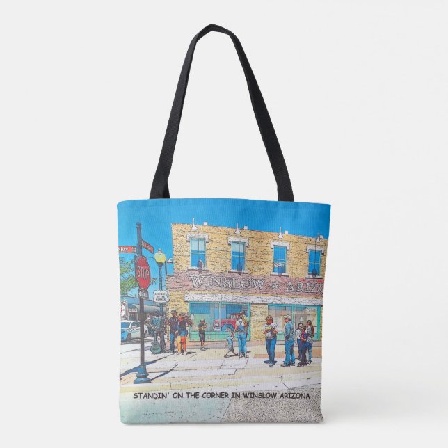 TOTE BAG FOURRE-TOUT DE STANDIN SUR LE COIN (Dos)