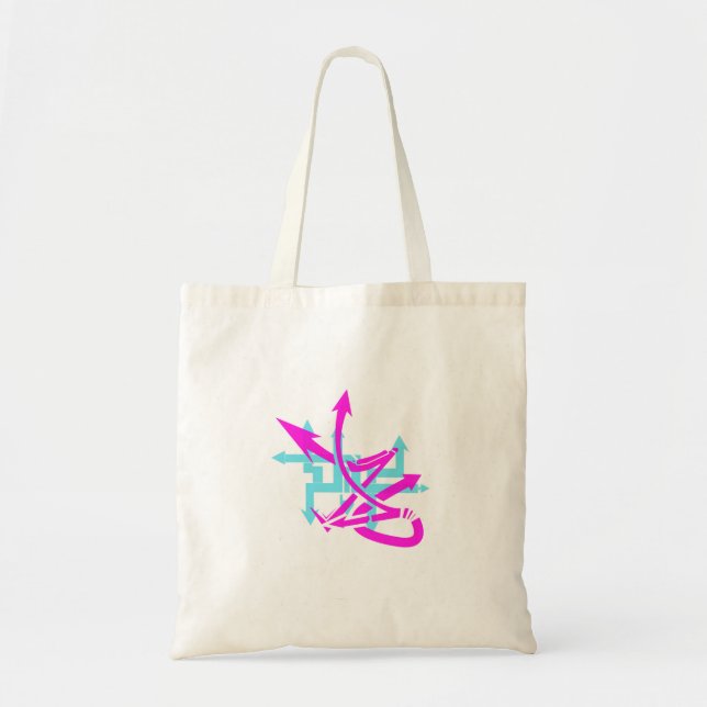 Tote Bag Fourre-tout du budget des flèches Abstraites (Devant)
