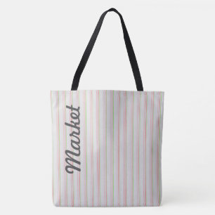Tote Bag Fourre-tout du marché gris clair