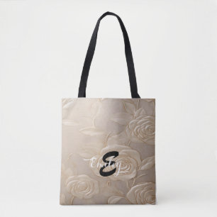 Tote Bag Fourre-tout florale personnalisée unique