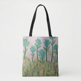 Tote Bag Fourre-tout Florale verte