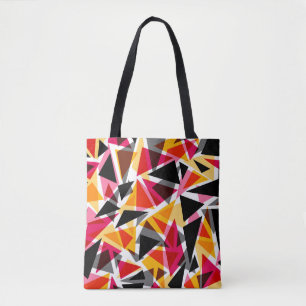 Tote Bag Fourre-tout forme des triangles géométriques sans