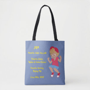 Tote Bag Fourre-tout - JoJo parfaits (bleus)