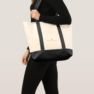 Tote Bag Fourre-tout noir et blanc, Steinway&Sons
