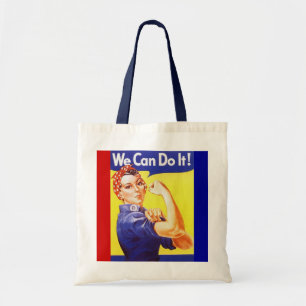 Tote Bag Fourre-tout "nous pouvons le faire !" Slogan Rosie