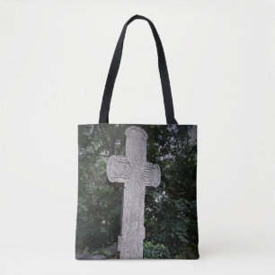 Tote Bag Fourre-tout photo de la Croix de Pierre antique