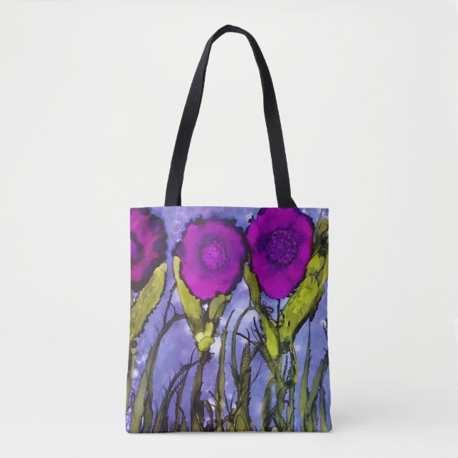 Tote Bag Fourre-tout pourpre (Devant)
