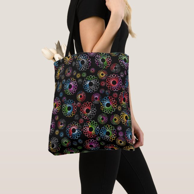 Tote Bag Fourre-tout - Spirograph rencontre la magie noire (De près)