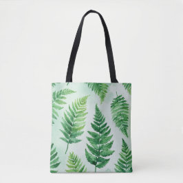 Tote Bag Fourre-tout Tropical Green Fern Art