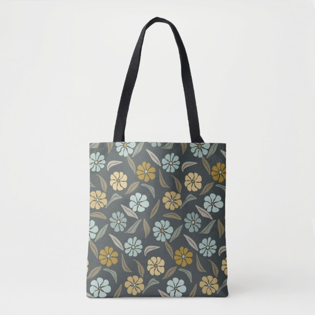 Tote Bag Fourre-tout végétale verte (Devant)