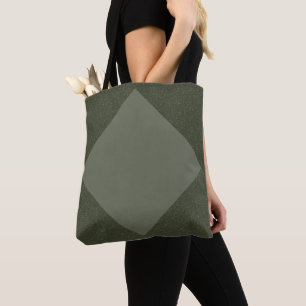 Tote Bag Fourre-tout verte moderne Diamond Moss