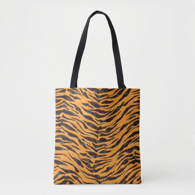 Tote Bag Fourrure de tigre, peau de tigre, peau d'animal mo (Devant)
