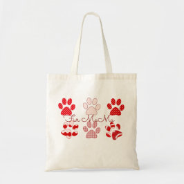 Tote Bag Fourrure Rouge Et Rose MaMa Fourre-tout - Cadeau P