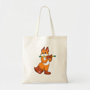 Tote Bag Fox à la musique avec Flute.PNG