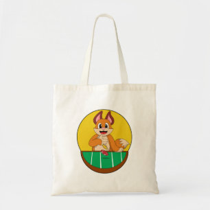 Tote Bag Fox at Poker avec des jetons de Poker