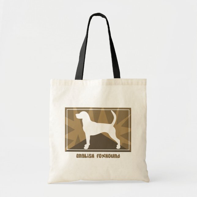 Tote Bag Fox-hound anglais terreux (Devant)