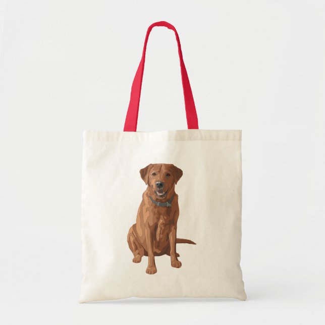 Tote Bag Fox Red Yellow Labrador Retriever Chien (Devant)