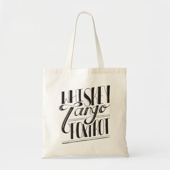 Tote Bag Fox-trot de tango de whiskey (Devant)