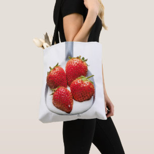 Tote Bag Fraises et crème