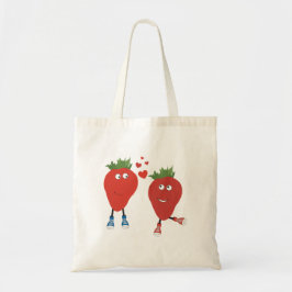 Tote Bag Fraises Mignonnes En Amour