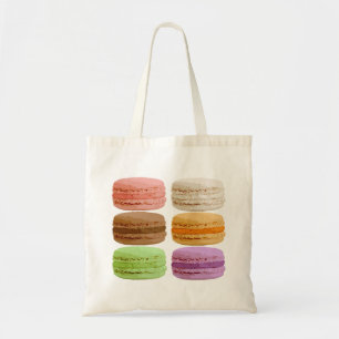Tote Bag Français Macarons - pastels muti-colorés
