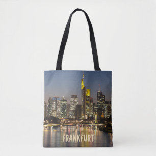 Tote Bag Francfort Skyline Allemagne Souvenir Vintage cadea