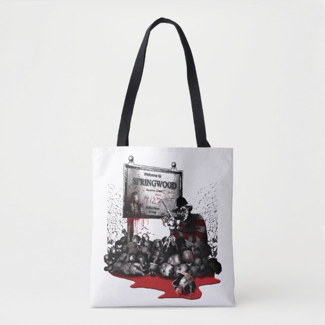 Tote Bag Freddy contre Jason | Bienvenue à Springwood (Devant)