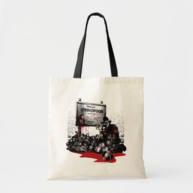 Tote Bag Freddy contre Jason | Bienvenue à Springwood (Devant)
