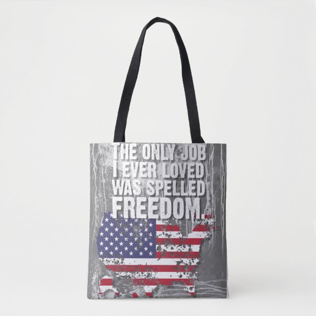 Tote Bag – Freedom Job Tasche (Vorderseite)