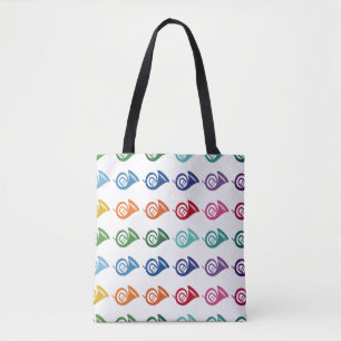 Tote Bag French Horn Colorée Fun Array Music