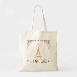 Tote Bag French I Love Café Bag