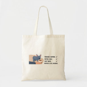 Tote Bag Frenchie faisant la sieste Café froid Drôle Bouled