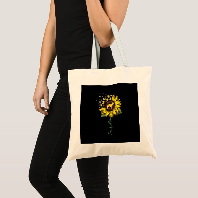 Tote Bag Frenchie Sunflower Maman Français Bulldog Lover Ca (Devant (produit))