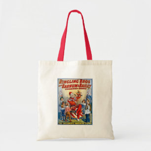 Tote Bag Frères de Ringling et Barnum et clown de cru de