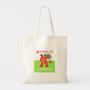 Tote Bag Friendly Welsh Red Dragon, ajoutez votre texte Noë