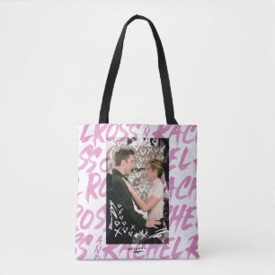 Tote Bag FRIENDS™ Ross et Rachel cœurs gribouillés