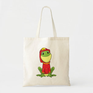 Tote Bag Frog as Firefighter avec Helmet
