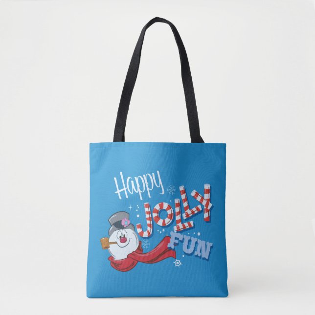 Tote Bag Frosty the Snowman™ | Joyeux Jolly Fun (Devant)