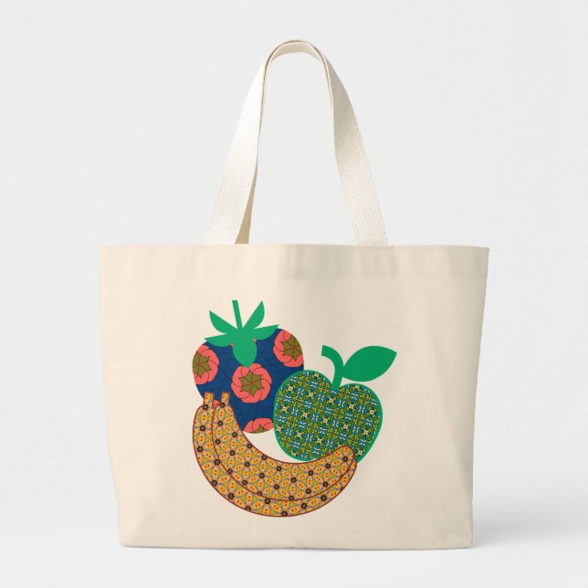 Tote Bag Früchte Jumbo Stoffbeutel (Vorne)