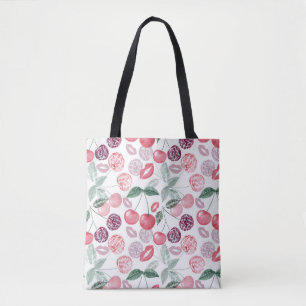 Tote Bag Fruit de cerise rouge élégant