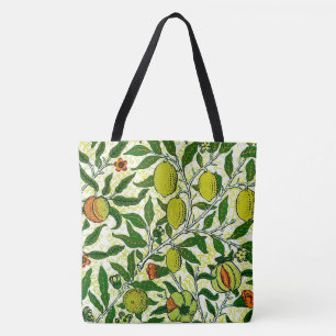 Tote Bag Fruit exotique de William Morris, jaune citron