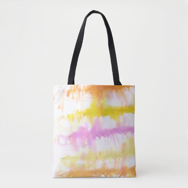 Tote Bag Fruit rose Pastel Aquarelle Paint Splash (Devant)