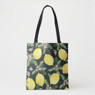 Tote Bag Fruits de citron : Conception Motif transparente