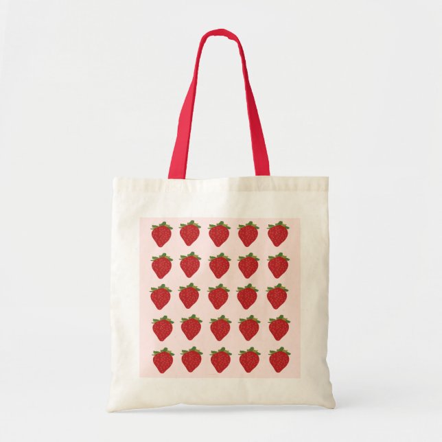 Tote Bag Fruits de fraise Fraises d'été (Devant)